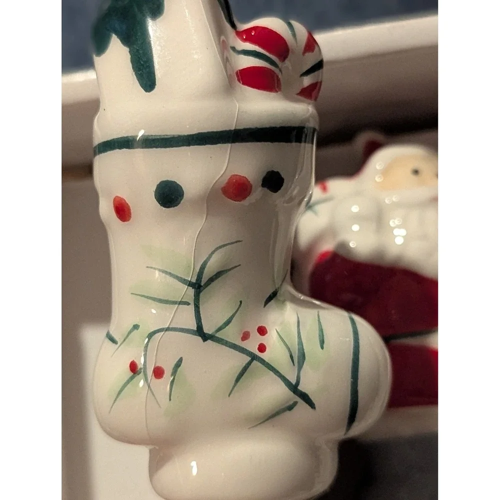 Pfaltzgraff Winterberry Ceramic Christmas Spreaders Set of 4 Stainless Steel